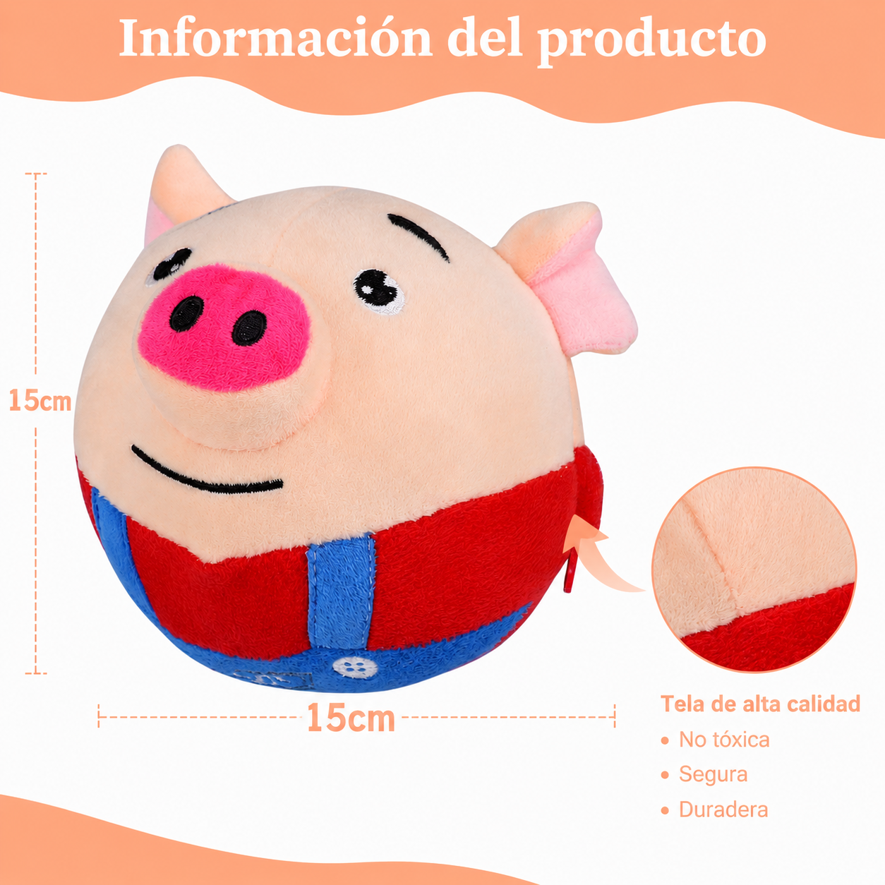 Juguete interactivo con sonido para mascotas y niños